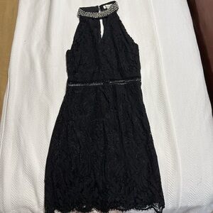 Elegant Black Lace Dress